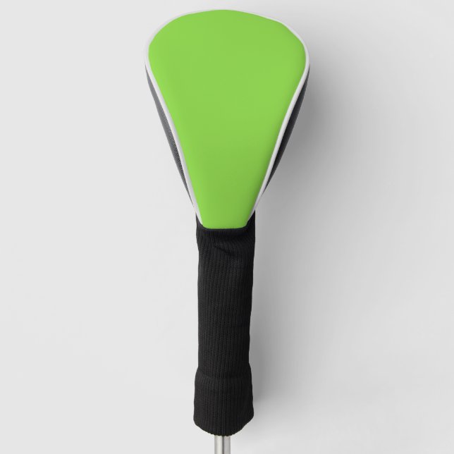 Solid colour kiwi green golf head cover (Front)