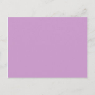 Solid Colour Lavender Background Template Postcard