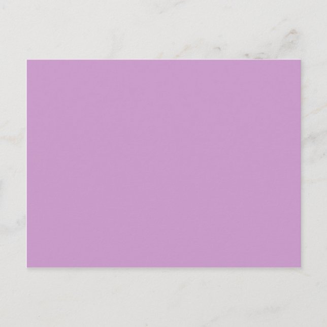 Solid Colour Lavender Background Template Postcard (Front)