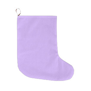 Solid colour lavender purple large christmas stocking