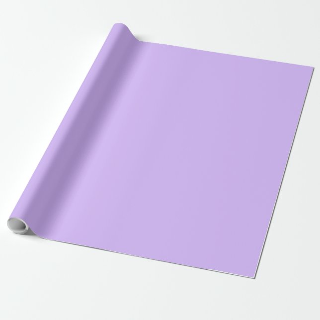 Solid colour lavender purple wrapping paper (Unrolled)
