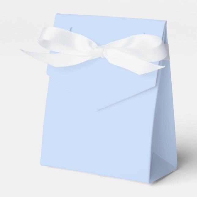 Solid colour light baby blue favour box (Front Side)