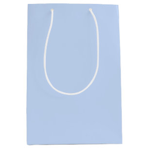 Solid colour light baby blue medium gift bag