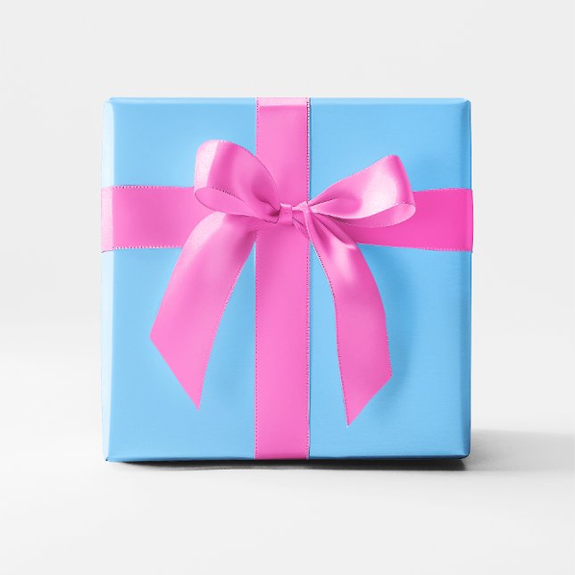 Solid Colour Light Sky Blue Wrapping Paper (Blue Gift Wrap
)
