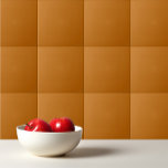 Solid colour light umber ochre ceramic tile<br><div class="desc">Solid colour light umber ochre design.</div>