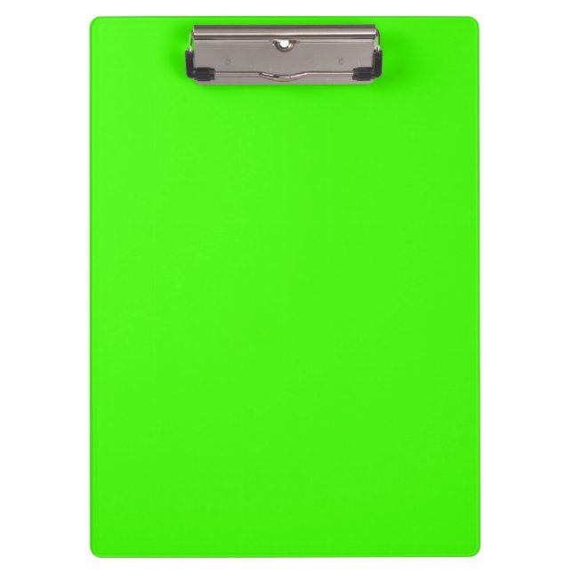 Solid Colour: Lime Green Clipboard (Front)
