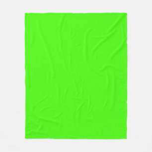 Solid Colour: Lime Green Fleece Blanket