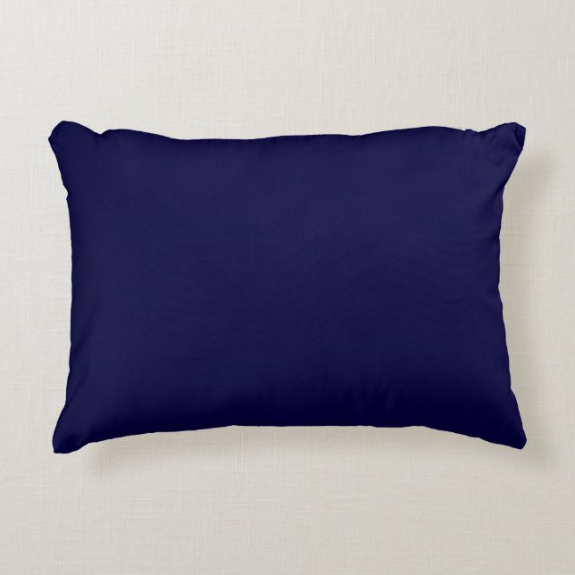 Solid Colour: Navy Blue Decorative Cushion (Front)