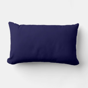Solid Colour: Navy Blue Lumbar Cushion