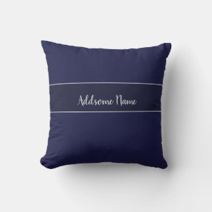 Solid colour Navy Blue Modern Stylish Cushion
