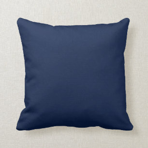 Solid colour navy night blue cushion
