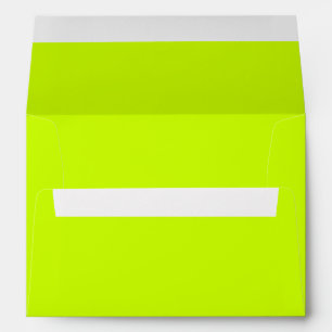 Solid Colour Neon Yellow Envelopes