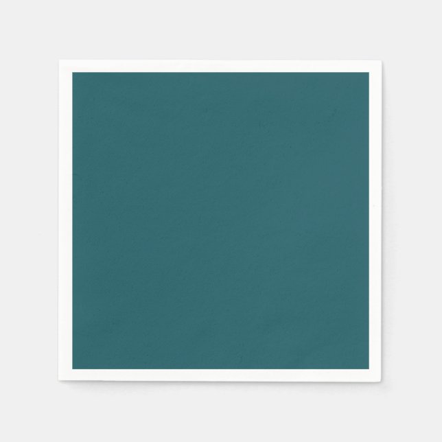 Solid colour Oceanic Teal Napkin (Front)