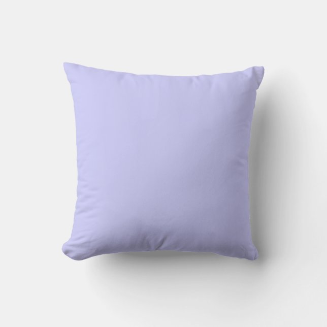 Solid colour pastel lavender light Purple pillow (Front)