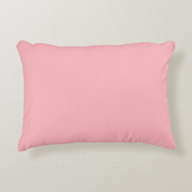 Solid Colour: Pink Decorative Cushion (Front)