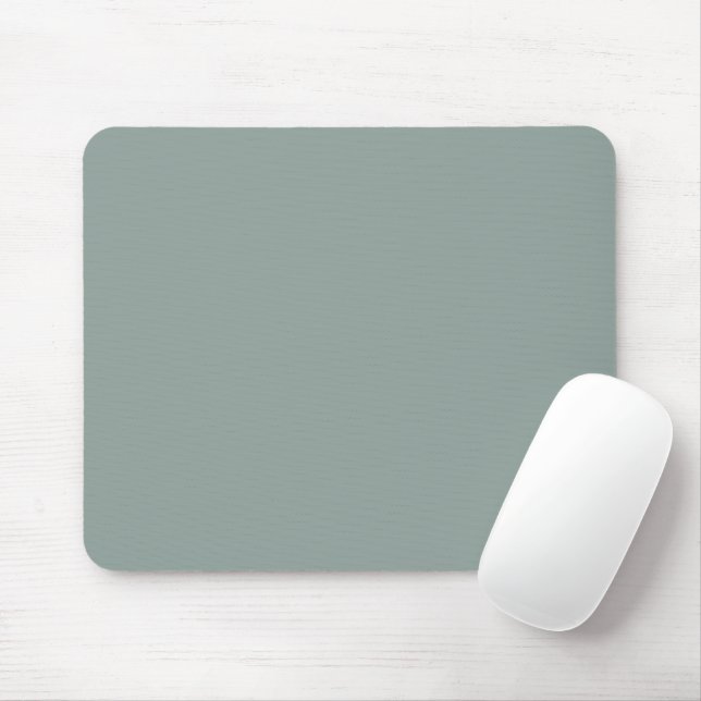 Solid colour plain agave green blue mouse pad (With Mouse)