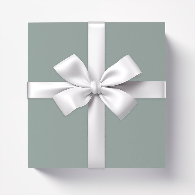 Solid colour plain agave green blue wrapping paper (Creator Uploaded)