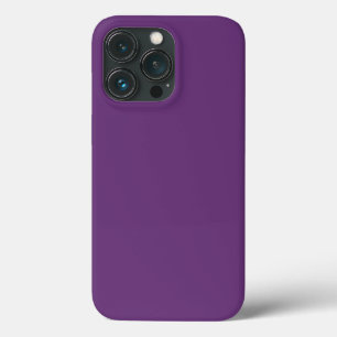 Solid colour plain amaranth dark purple iPhone 13 pro case