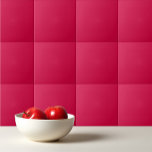Solid colour plain amaranth ruby red ceramic tile<br><div class="desc">Solid colour plain amaranth ruby red design.</div>