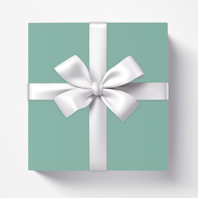 Solid colour plain Amazonite pastel green Wrapping Paper (Creator Uploaded)