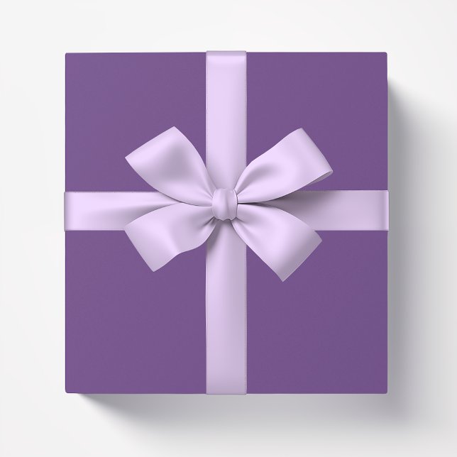 Solid colour plain Amethyst purple Wrapping Paper (Creator Uploaded)