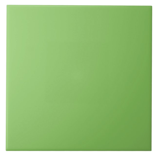 Solid colour plain apple orchard pastel green ceramic tile (Front)