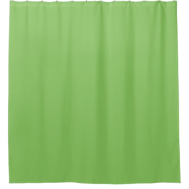 Solid colour plain apple orchard pastel green shower curtain (Front)