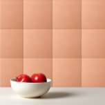 Solid colour plain apricot pastel orange ceramic tile<br><div class="desc">Solid colour plain apricot pastel orange design.</div>