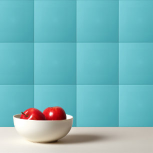 Solid colour plain Blue Radiance Ceramic Tile