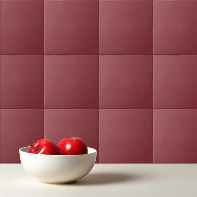 Solid colour plain Brick Red Ceramic Tile (Creator Uploaded)