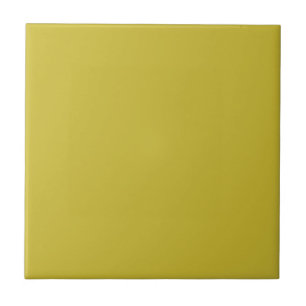 Solid colour plain bright yellow green Snake Eye Ceramic Tile
