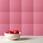 Solid colour plain Bubblegum pink Ceramic Tile<br><div class="desc">Solid colour plain Bubblegum pink design.</div>