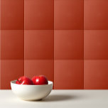 Solid colour plain burnt orange red ceramic tile<br><div class="desc">Solid colour plain burnt orange red design.</div>