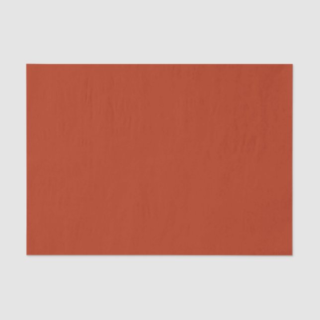 Solid colour plain burnt orange red tissue paper (Front)