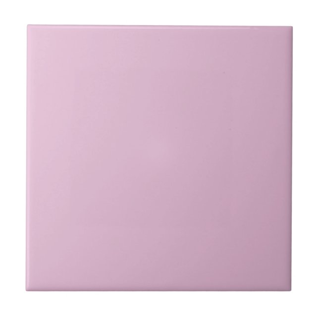 Solid colour plain candy pink ceramic tile (Front)