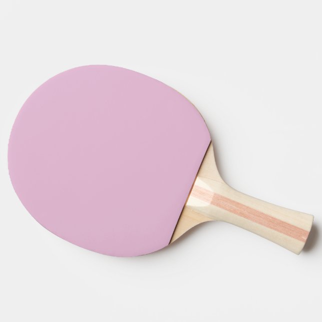 Solid colour plain candy pink ping pong paddle (Back Side)