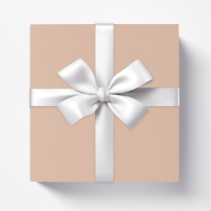 Solid colour plain Cashmere beige Wrapping Paper