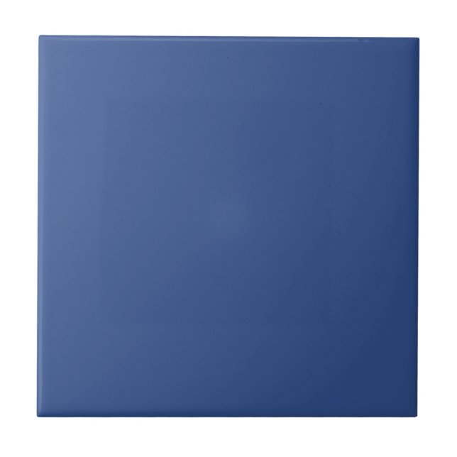 Solid colour plain cool Blue Ceramic Tile (Front)