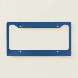 Solid colour plain dark blue Winter night Skies Licence Plate Frame