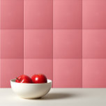 Solid colour plain Dark Coral pink Ceramic Tile<br><div class="desc">Solid colour plain Dark Coral pink design.</div>