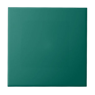 Solid colour plain dark green Bear Grass Ceramic Tile