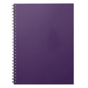 Solid colour plain dark purple acai berry notebook