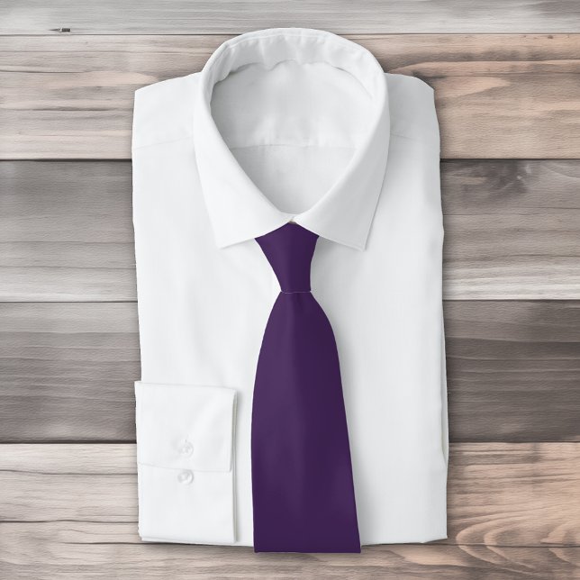 Solid colour plain dark purple acai berry tie (Creator Uploaded)