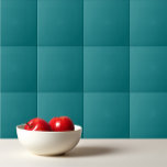 Solid colour plain Deep Aqua teal Ceramic Tile<br><div class="desc">Solid colour plain Deep Aqua teal design.</div>