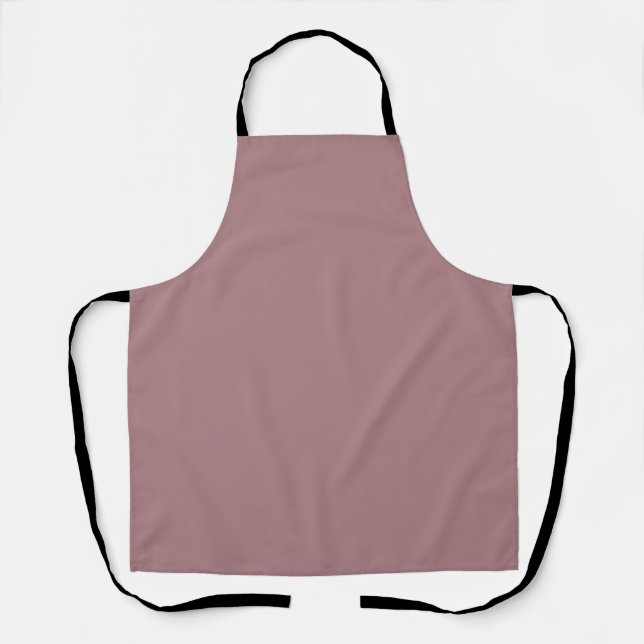 Solid colour plain dusty rose apron (Front)