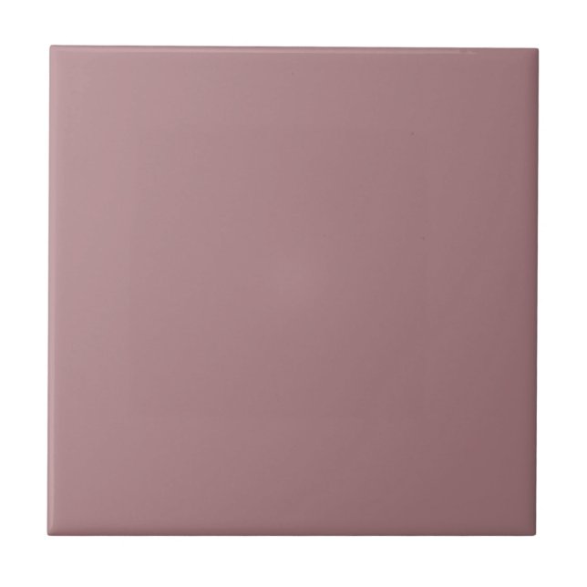 Solid colour plain dusty rose ceramic tile (Front)