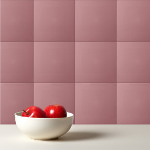 Solid colour plain Dusty Rose Ceramic Tile