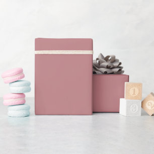 Solid colour plain Dusty Rose  Wrapping Paper