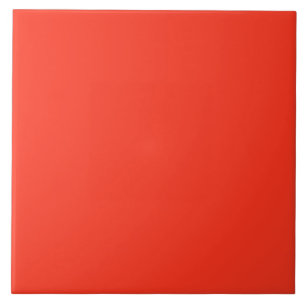 Solid colour plain flamingo bright red ceramic tile