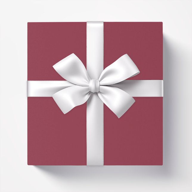 Solid colour plain Garnet dark red Wrapping Paper (Creator Uploaded)